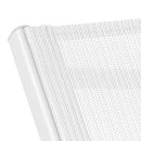 Lettino Prendisole da Giardino 74x200xH98 cm in alluminio e textilene Share Bianco 