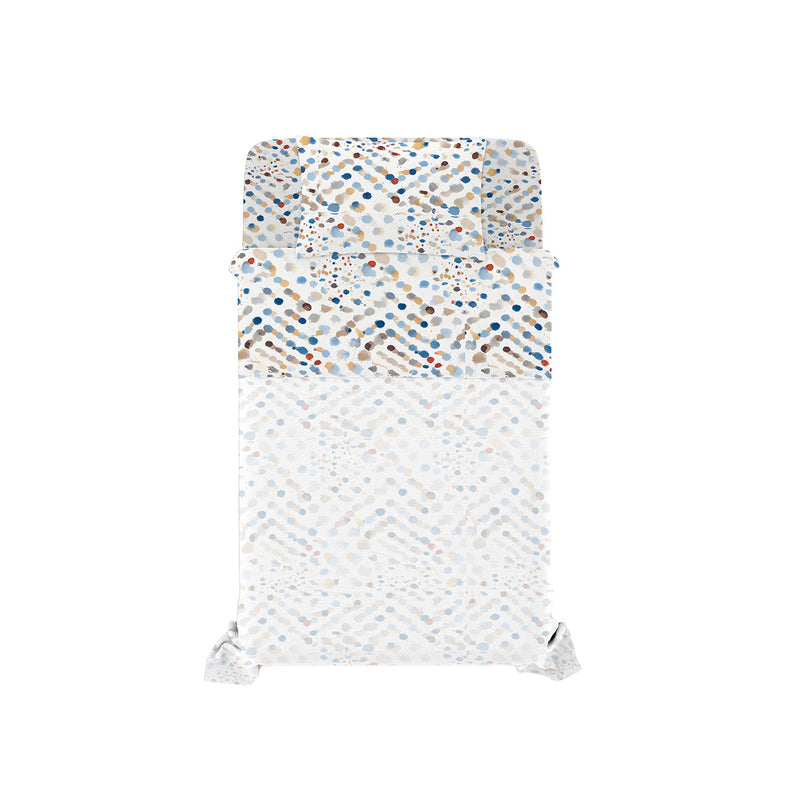 Set Lenzuola Singolo con Stampa Sopra Sotto e Federa Linea River Tarim 