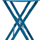 Set Tavolino e 2 Sedie Pieghevoli da Giardino Teresa Blu Niagara 
