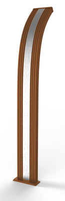 Doccia Solare da Giardino 40L Miscelatore Arkema Dada Fascia Inox Oro Van Gogh