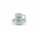 Set 6 tazzine Caffè con Piattino Ø6x6 cm in Gres VdE Tivoli 1996 con Stand