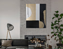 Dipinto su Tela Obix 80x2,7x100 cm in Legno di Pino e Canvas Multicolor