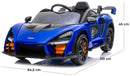 Macchina Elettrica per Bambini 12V con Licenza McLaren Senna Blu