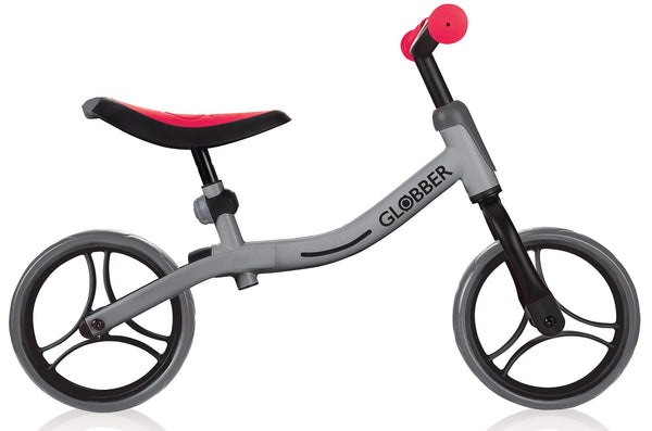 Vélo Pédagogique pour Enfants 10" Sans Pédales Globber Go Bike Gris et Rouge prezzo