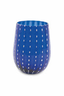 Set 6 Bicchieri per Acqua in Vetro 240 ml Villa d'Este Home Tivoli Blu Shiraz