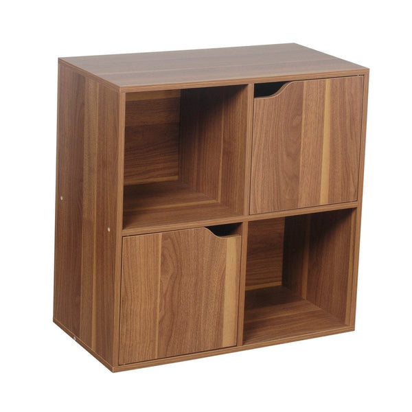 Meuble bibliothèque 4 compartiments 59,6x29x61,3 cm en bois MDF naturel online