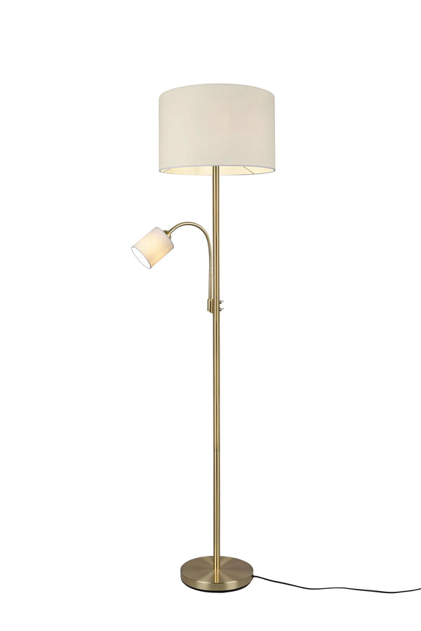 prezzo Lampadaire d'intérieur E27 + E14 en métal laiton satiné