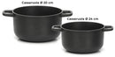 Batteria di Pentole 7 Pezzi in Alluminio Pressofuso Antiaderente Olympia Love