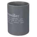 Porta Utensili da Cucina Ø10x14 cm in Ceramica VdE Tivoli 1996 Grigio