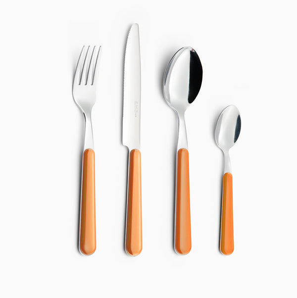 acquista Servizio Set di Posate 24 pezzi in Acciaio Inox Eme Brio Arancio 79