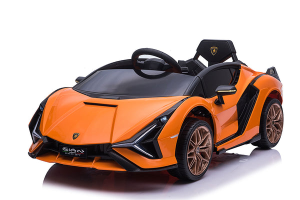 Macchina Elettrica per Bambini Licenza Ufficiale Lamborghini Sian 10,8V 5,4Ah Arancione sconto