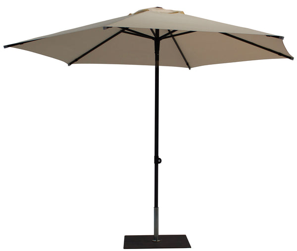 online Ombrellone da Giardino Ø3 m Palo Ø38 mm in Alluminio Tessuto Poliestere Trend Ecru