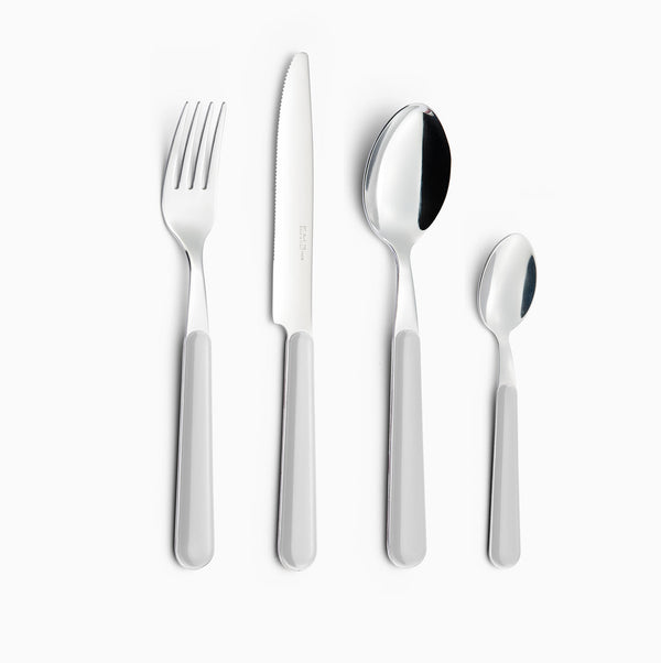 acquista Servizio Set di Posate 24 pezzi in Acciaio Inox Eme Brio Bianco 19