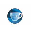 Set 6 Tazzine da Caffè con Piattino Ø6,8x5,6 cm in Gres VdE Tivoli 1996 Baita Acqua