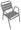 Chaise de jardin en aluminium Calipso gris anthracite