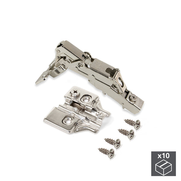 sconto Charnière en coupelle X91 Fermeture amortie Ouverture à 165º Base à vis nickelée Emuca