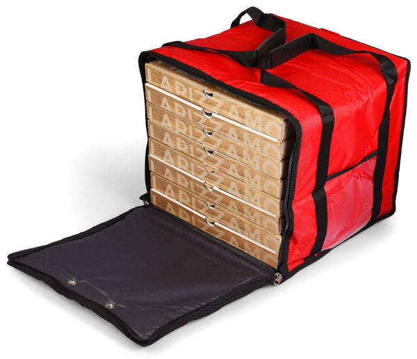 prezzo Sac Isotherme pour Pizzas à Emporter 8/10 Safemi Express 10 Cartons Rouge et Noir