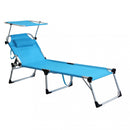 Lettino Prendisole da Giardino 215x71x37h cm in Textilene Vari Colori