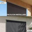 Tenda a Rullo Avvolgibile 240x160 cm in Poliestere Anti-UV con Catenella Grigio Scuro      