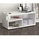 Tavolino da caffè basso 90x45x45 cm Madrid bianco