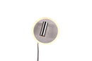 Applique da Interno a LED in Metallo Nickel Opaco