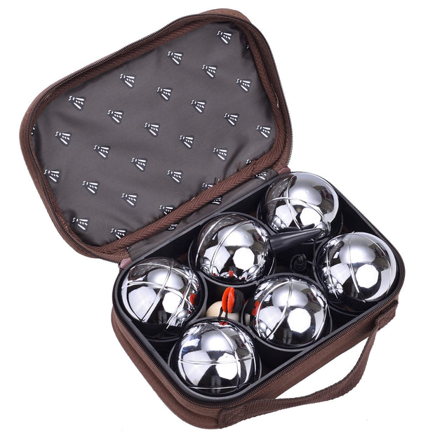 6 bols en acier avec accessoires et sac de transport sconto