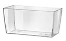 Vaso Rettangolare 26x13x13 cm in Plastica Coimbra 25 Trasparente