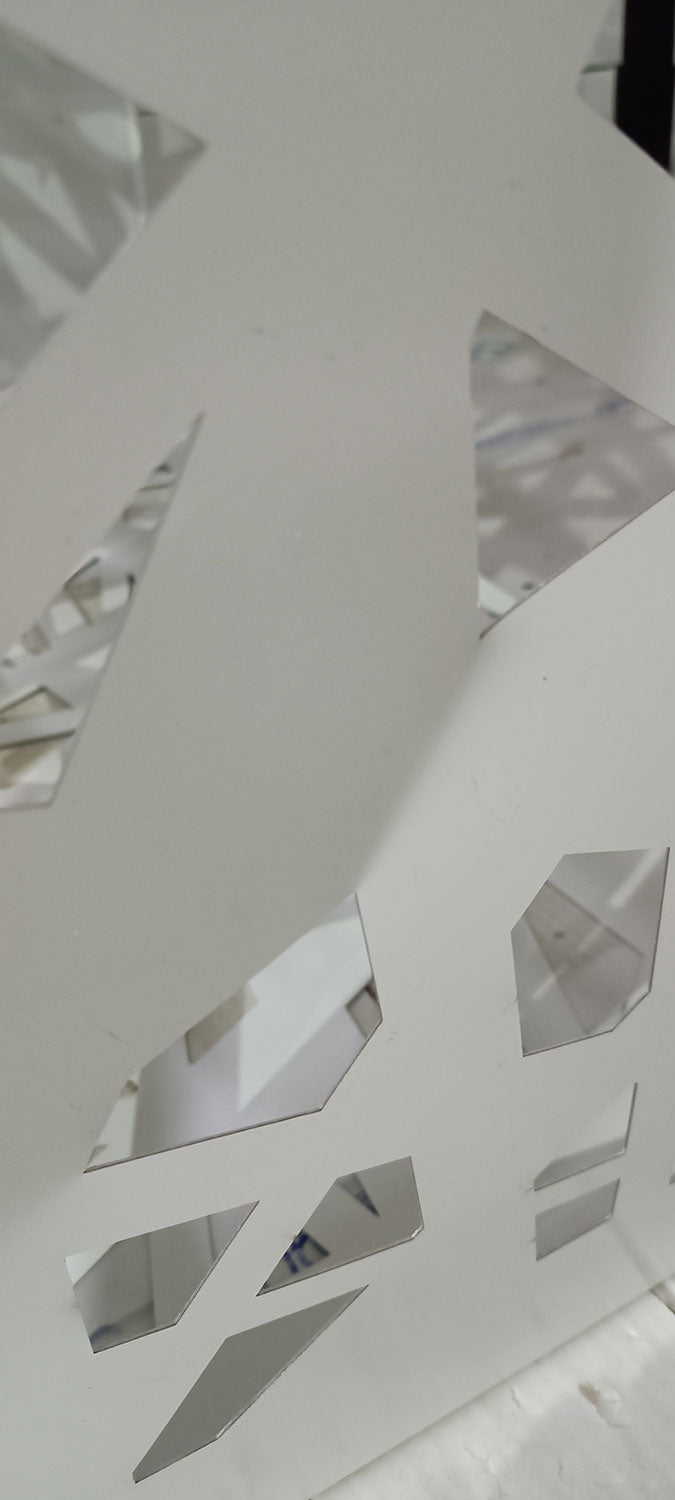 Copri Condizionatore 96x52x82 cm in Alluminio Glam L Bianco Seconda Scelta