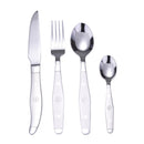 Servizio Set di Posate 24 Pezzi in Acciaio Inox