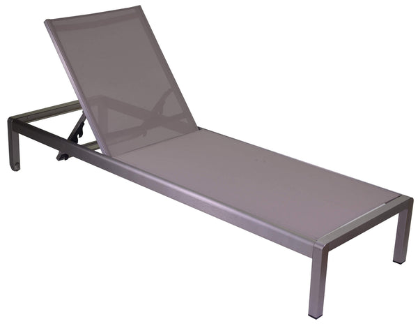 sconto Bain de soleil de jardin en aluminium et textilène Buffalo