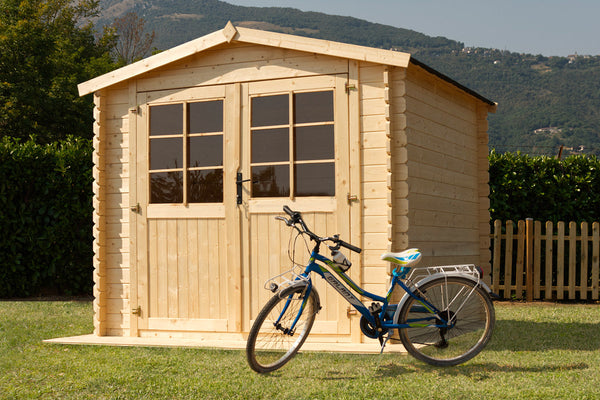 Casetta da Giardino Porta Doppia 250x250 cm in Legno Noemi