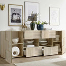 Madia Artica rovere samoa 2 ante e 4 cassetti