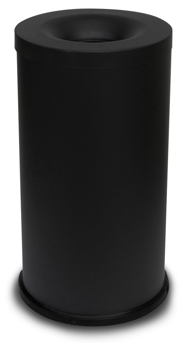 Pattumiera Gettacarte Ø38xh75 cm Autoestinguente In Acciaio Verniciato Nero prezzo
