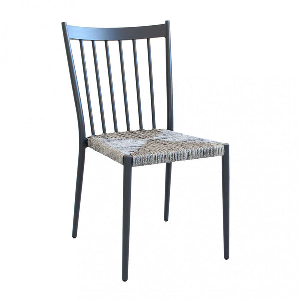 online Chaise empilable Martinica 46x57x86 h cm en aluminium anthracite