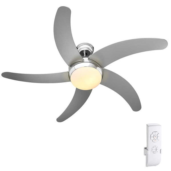 Ventilatore da Soffitto 5 Pale Legno con Lampada e Telecomando Diametro 132 cm prezzo