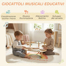 Set di Strumenti Musicali per Bambini 2+ Anni Batteria e Xilofono Colore Legno      