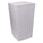 Panier à linge Quadro 33x33xh53 cm en polyester blanc