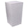 Panier à linge Quadro 33x33xh53 cm en polyester blanc