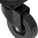 Kit 4 Ruote Slip per Carrello Ø7,5 cm con Piastra in Acciaio Emuca Neri