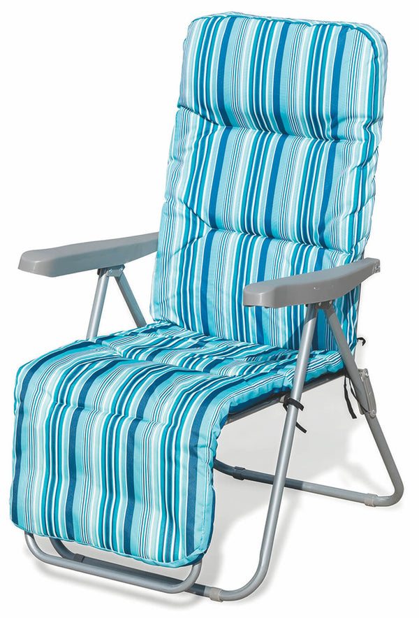 prezzo Soriani Madrid Chaise longue pliante inclinable bleue