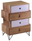 Cassettiera in Legno MDF 4 Cassetti Lagos