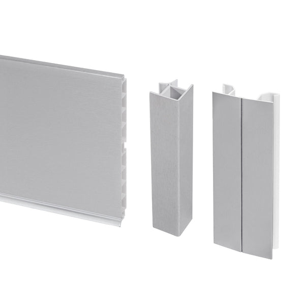 Plinthe pour meuble de cuisine 4,7m H10 cm avec joints en plastique anodisé satiné Emuca prezzo