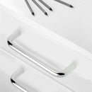 Maniglie per Mobile 8 mm Interasse 128 mm Acciaio Cromo 20 Pezzi Emuca