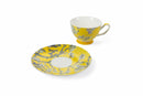 Set 6 Tazzine da Caffè Ø11,5x5 cm in Porcellana Villa d'Este Home Tivoli Japanese Gialle