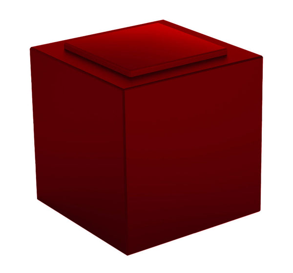 Pouf de jardin 50x50 cm avec coussin en résine Arkema Iris Comfort Ruby sconto