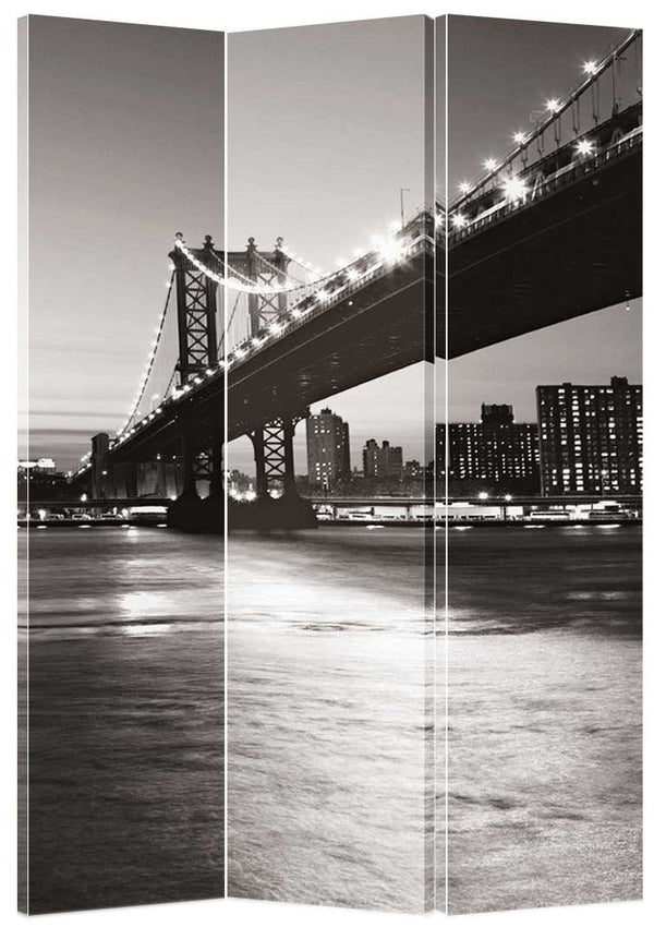 prezzo Paravent Separè 3 Panneaux 120x180cm Tosini Toile Imprimée Pont Brooklin