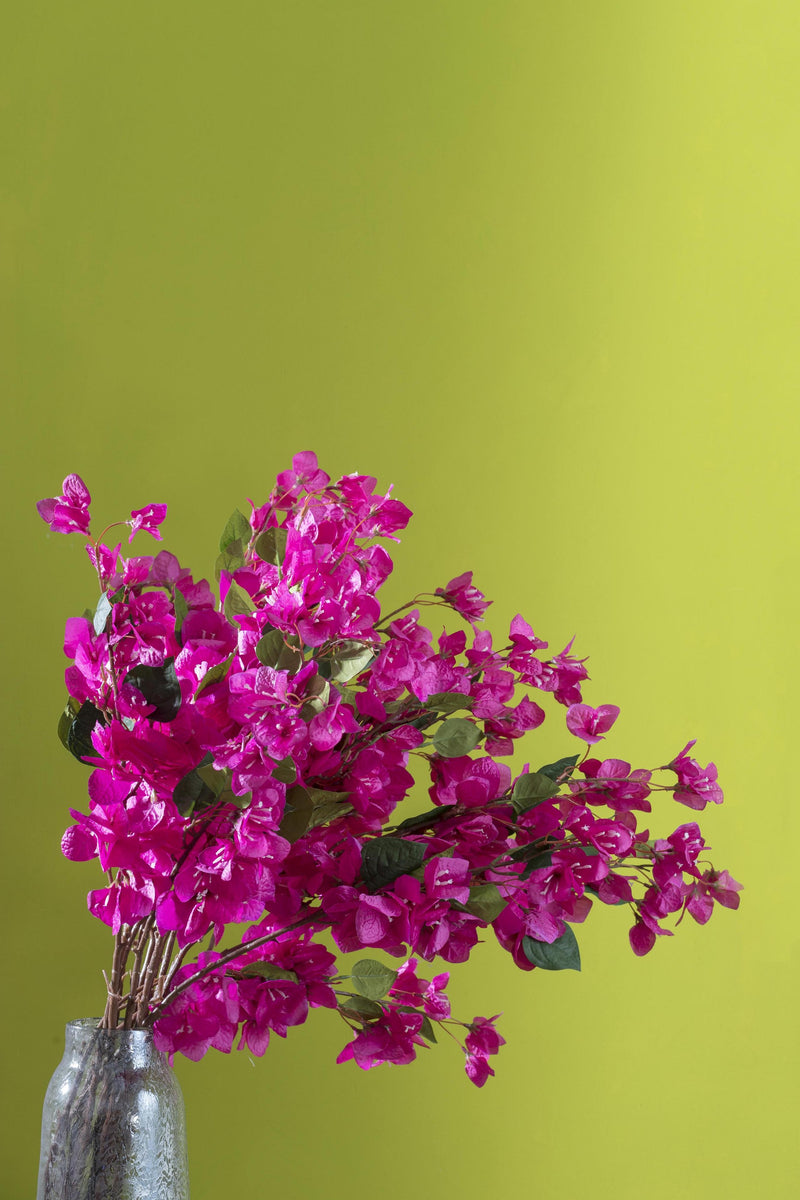 Set 8 Fiori Artificiali di Bougainvillea Altezza 80 cm 