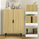 Scarpiera Salvaspazio 15 Paia di Scarpe 4 Ripiani Regolabili 80x38x110 cm Rovere 