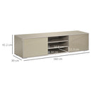 Mobile TV Max 70” 160x39x41,2 cm in MDF Grigio