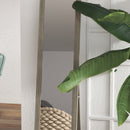 Specchio Verticale da Parete o da Terra 37x40x155 cm con Cornice in MDF Grigio